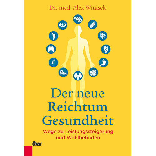 Mein neues Buch ist da!  „Der Neue Reichtum,Gesundheit“  Die Themen des Buches: Richtige Ernährungsweise Richtige Nahrung Richtige Bewegung Richtige Körperhaltung Eustress statt Distress Der tägliche Urlaub Gesundes Doping Einfache Selbstdiagnose Einfache Selbstbehandlung Der Nutzen des Buches: Weniger Leidensdruck Weniger Krankheit Weniger Stress Gesteigerte Leistungsfähigkeit Größere Kreativität Besserer Schlaf Besseres Körperbewusstsein Stärkeres Immunsystem Mehr Libido und Potenz  Mit diesem Buch zeige ich dem Leser, wie leicht es ist, gesund zu leben. Es werden die Ursachen für Leistungseinbruch, Unbehagen und Frustration aufgezeigt. Aus ihnen ergeben sich die vielen Tipps für ein gesundes, bewusstes und erfülltes Leben.  Es gibt keine Verbote sondern lediglich die Motivation zu einem bewussteren Leben und klugen Selbstmanagement. Schließlich sind wir selbst für uns und unsere Gesundheit verantwortlich. Wir Menschen sind ein riesiges Wunder der Natur und so sollten wir das Potential dieses Wunders nützen und uns mit einem glücklichen gesunden Leben belohnen!  Obwohl die neuesten Erkenntnisse der Gesundheitsvorsorge berücksichtigt sind, ist das Buch so leicht zu lesen, dass es eine Erholung im täglichen Lernprozess darstellt.  Also dann, viel Spaß bei der Schärfung Ihres Gesundheitsbewusstseins!  192 Seiten Durchgehend vierfarbig Format 16,5 x 24 cm Broschur 